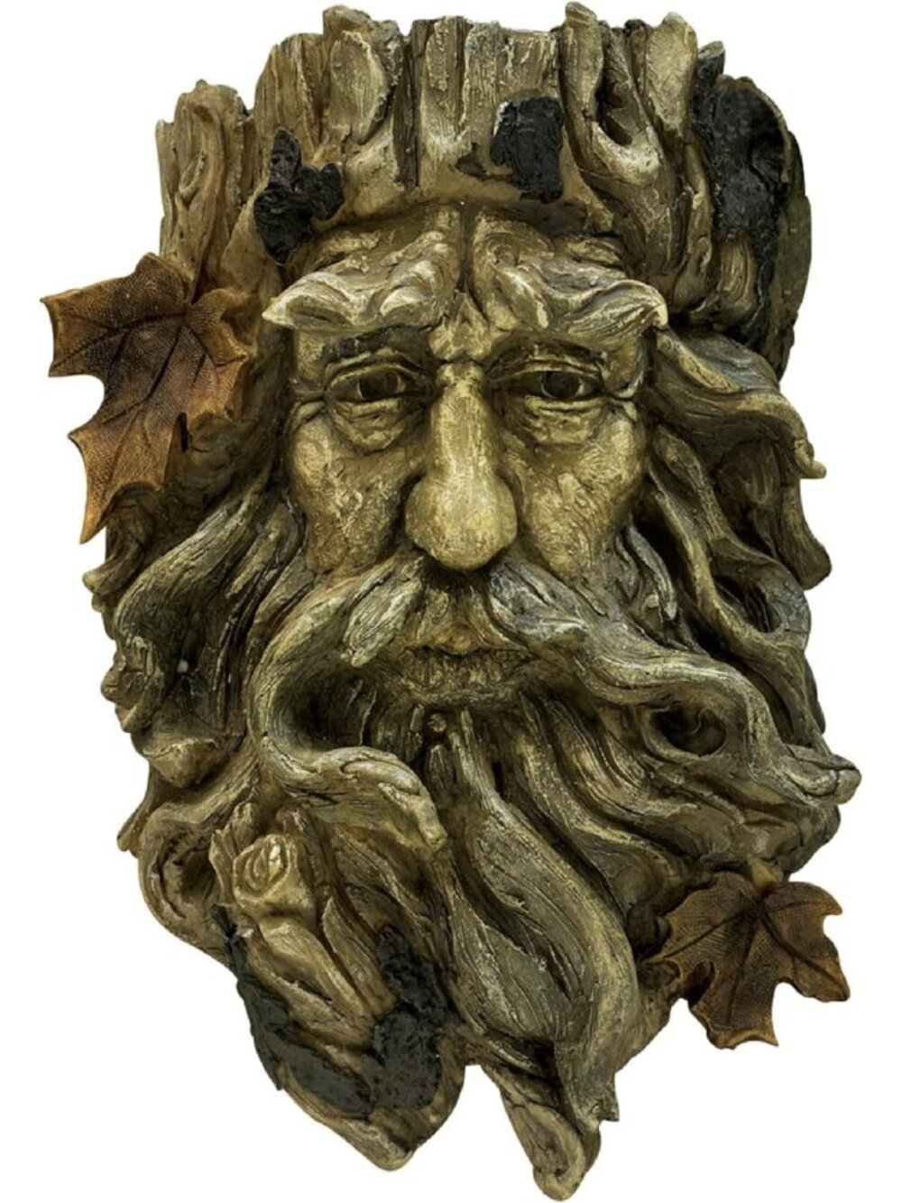 Whimsical Green Man Tree Hugger Decor | Outdoor Yard Art | 9.5" Tall Garden